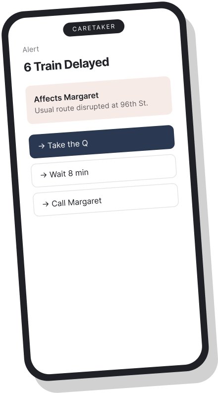 Compass caretaker concept with a 6 train disruption and alternative-route actions